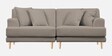 Woody Fabric 3 Seater Sofa In Camel Beige Colour