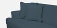 Woody Fabric 3 Seater Sofa In Cobalt Blue Colour