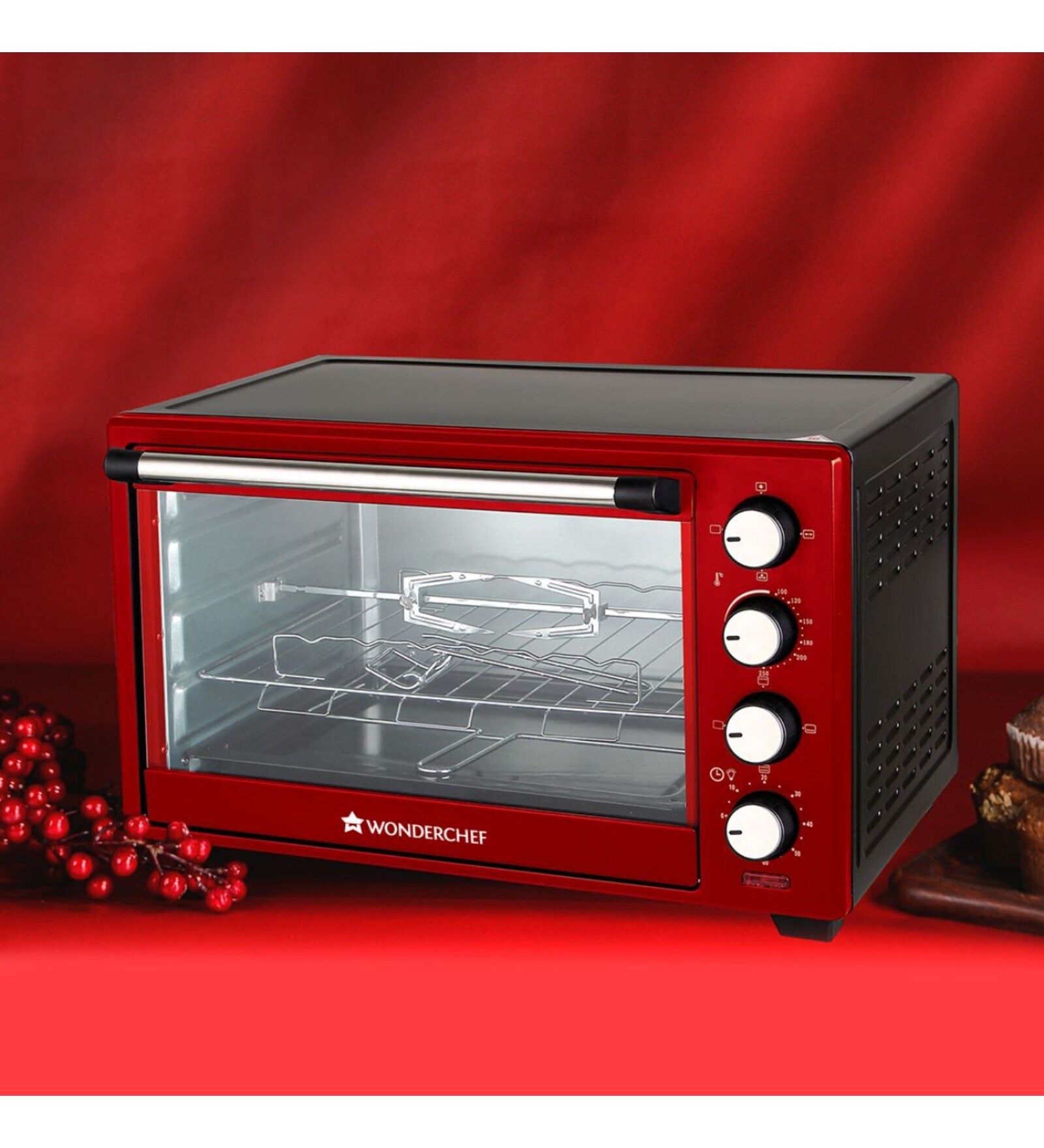 Wonderchef  28L 1600W OTG Crimson Edge with Multi-Stage Heat Selection