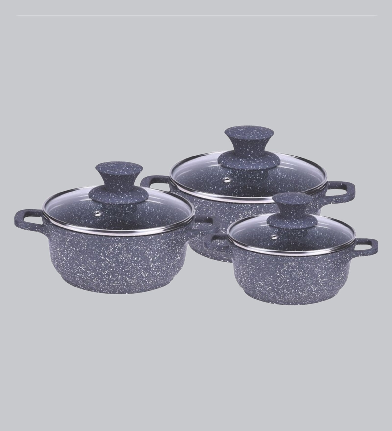 Aluminium Cookware Casserole- Set of 3