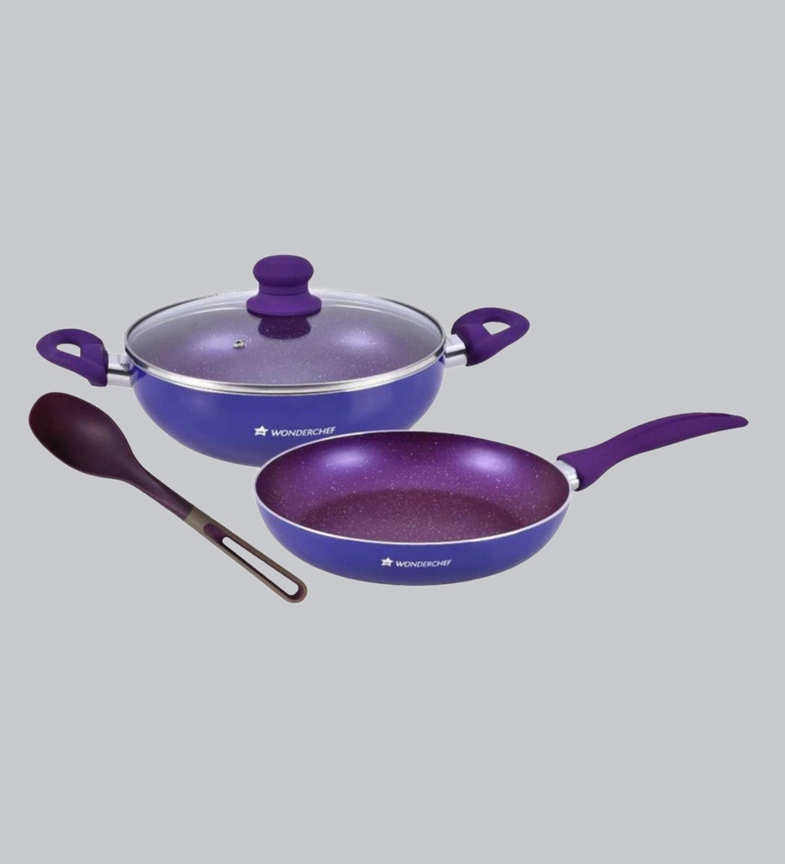 Buy Aluminium Cookware- Set of 3 at 40% OFF by Wonderchef | Pepperfry