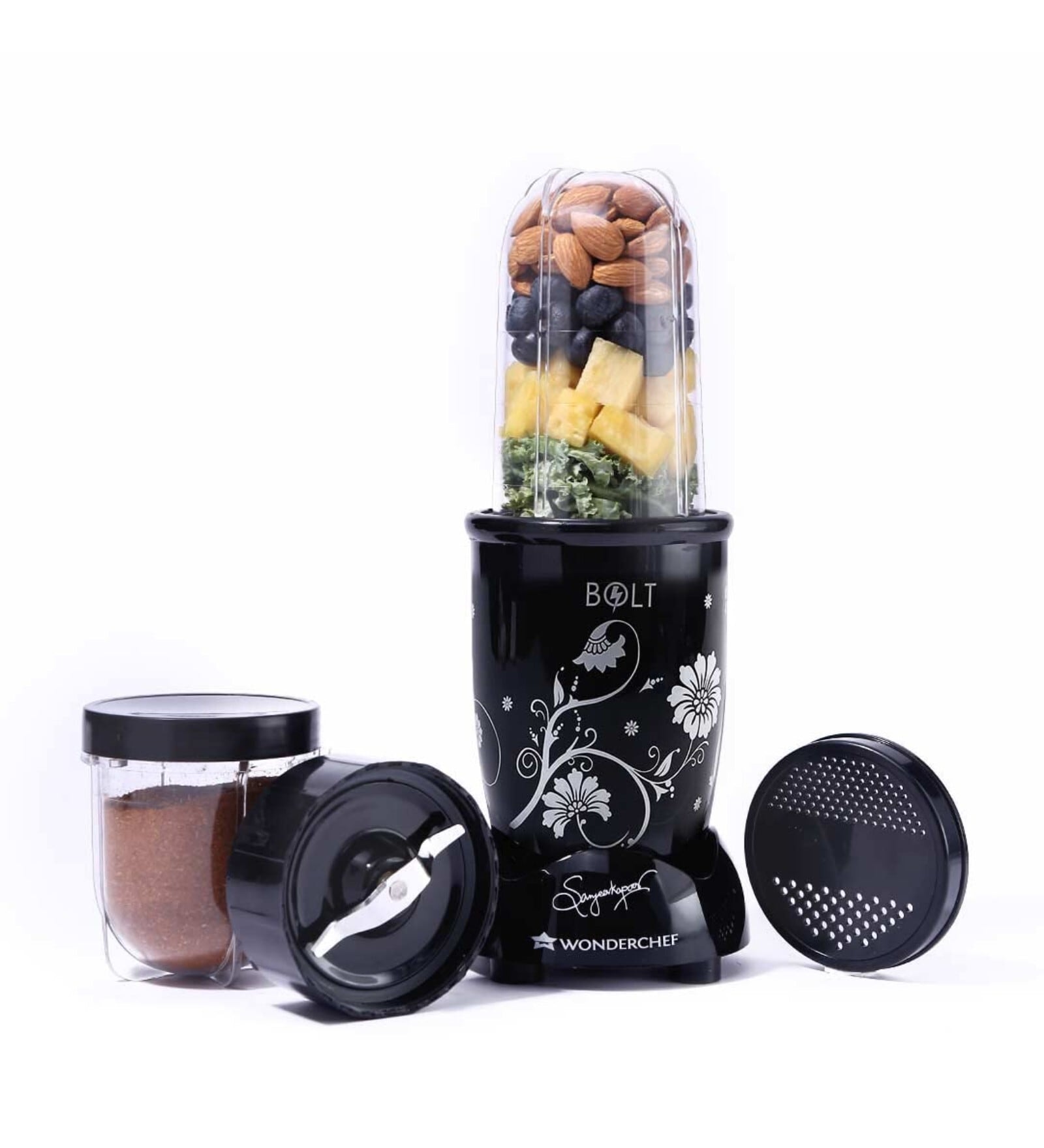 Buy Wonderchef Bolt 600W 2 Jar Nutri Blend Mixer Grinder (Black) at 49