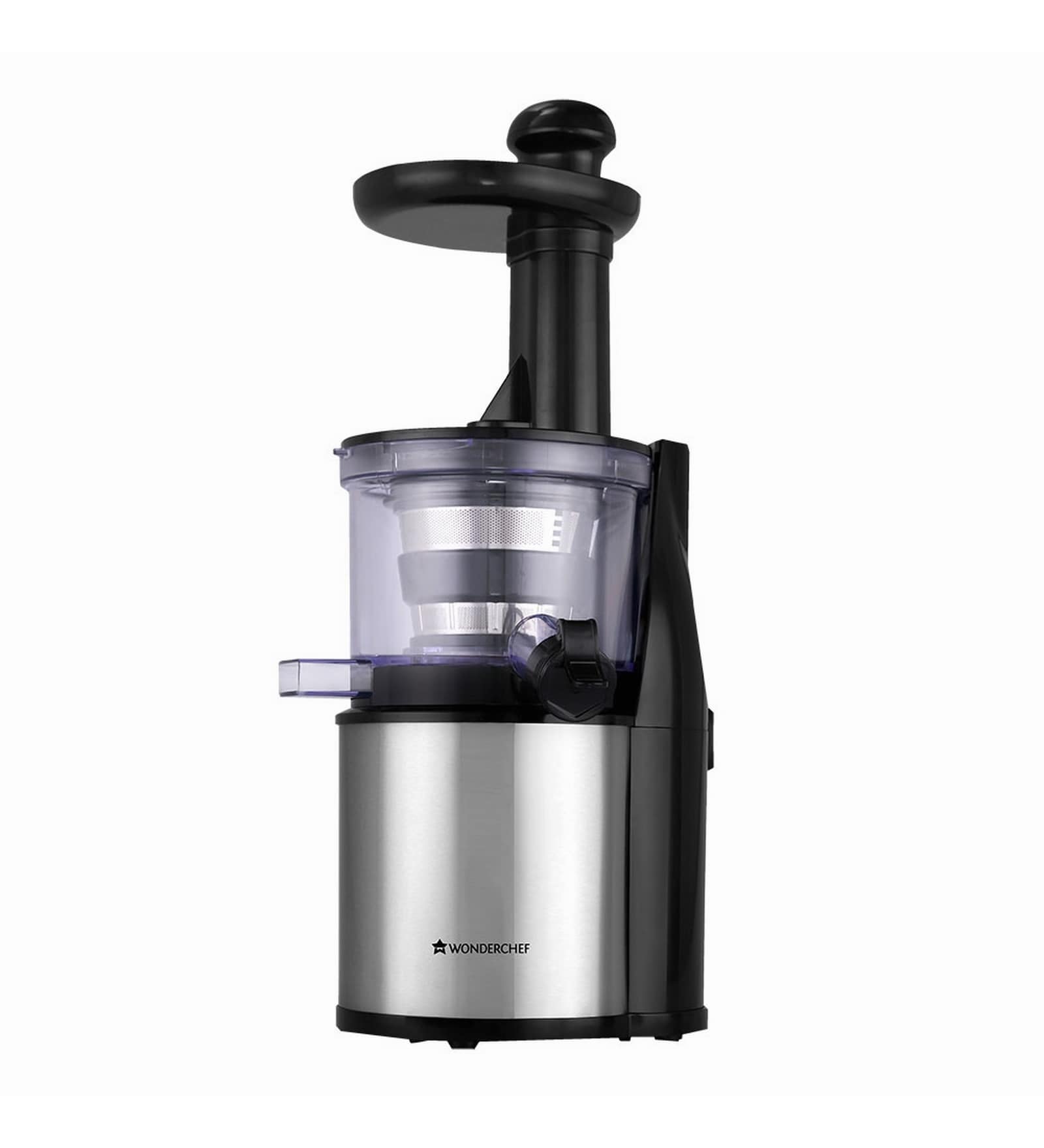 Wonderchef Compact 63152281 200-Watt Cold Press Slow Juicer (Steel/Transparent)