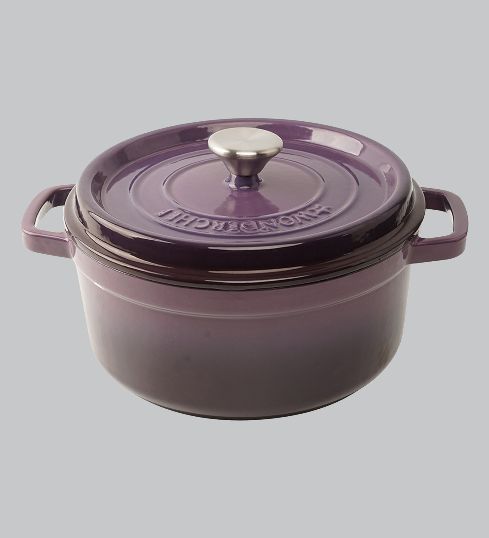 Buy Ferro CastIron Cook & Serve Pot with Lid 22Cm (Purple) Online