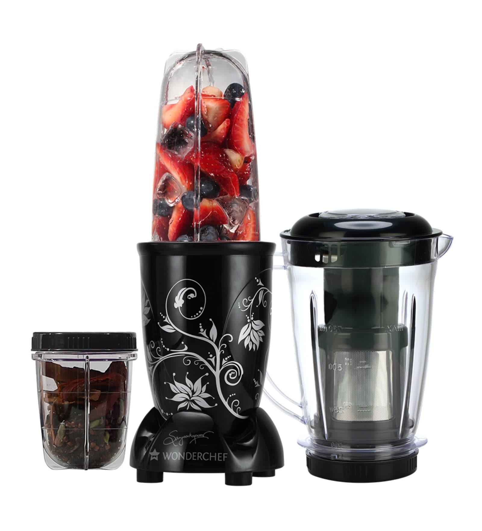 Buy Wonderchef NutriBlend Black with Juicer Attachment Online Juicer