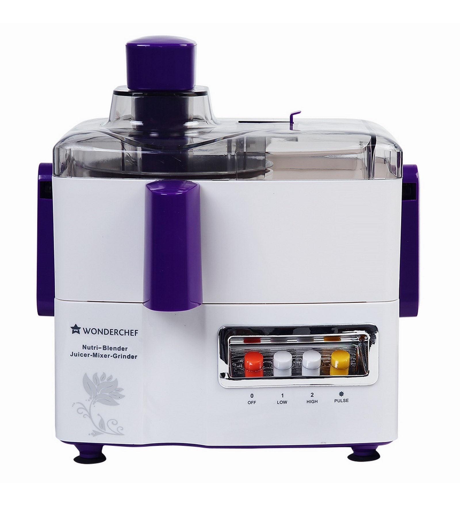 Wonderchef 2 Jars 750W White Juicer Mixer Grinder cum Nutri Blender (Model No: 63152172)