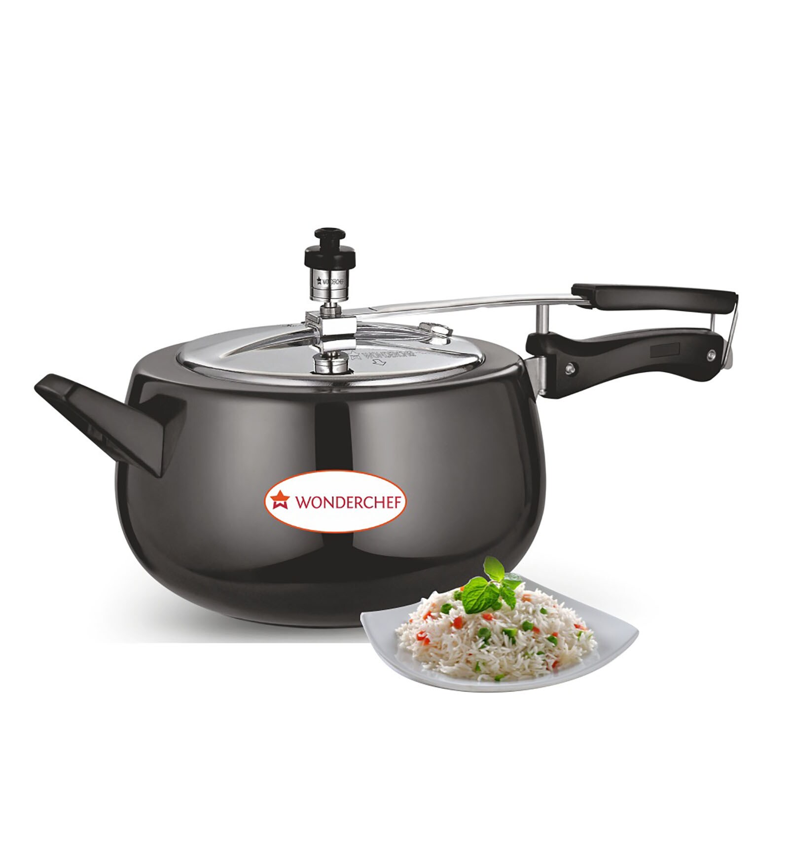 Wonderchef Raven Pressure Cooker with Inner Stainless Steel Lid & Induction Base- 3 Ltr