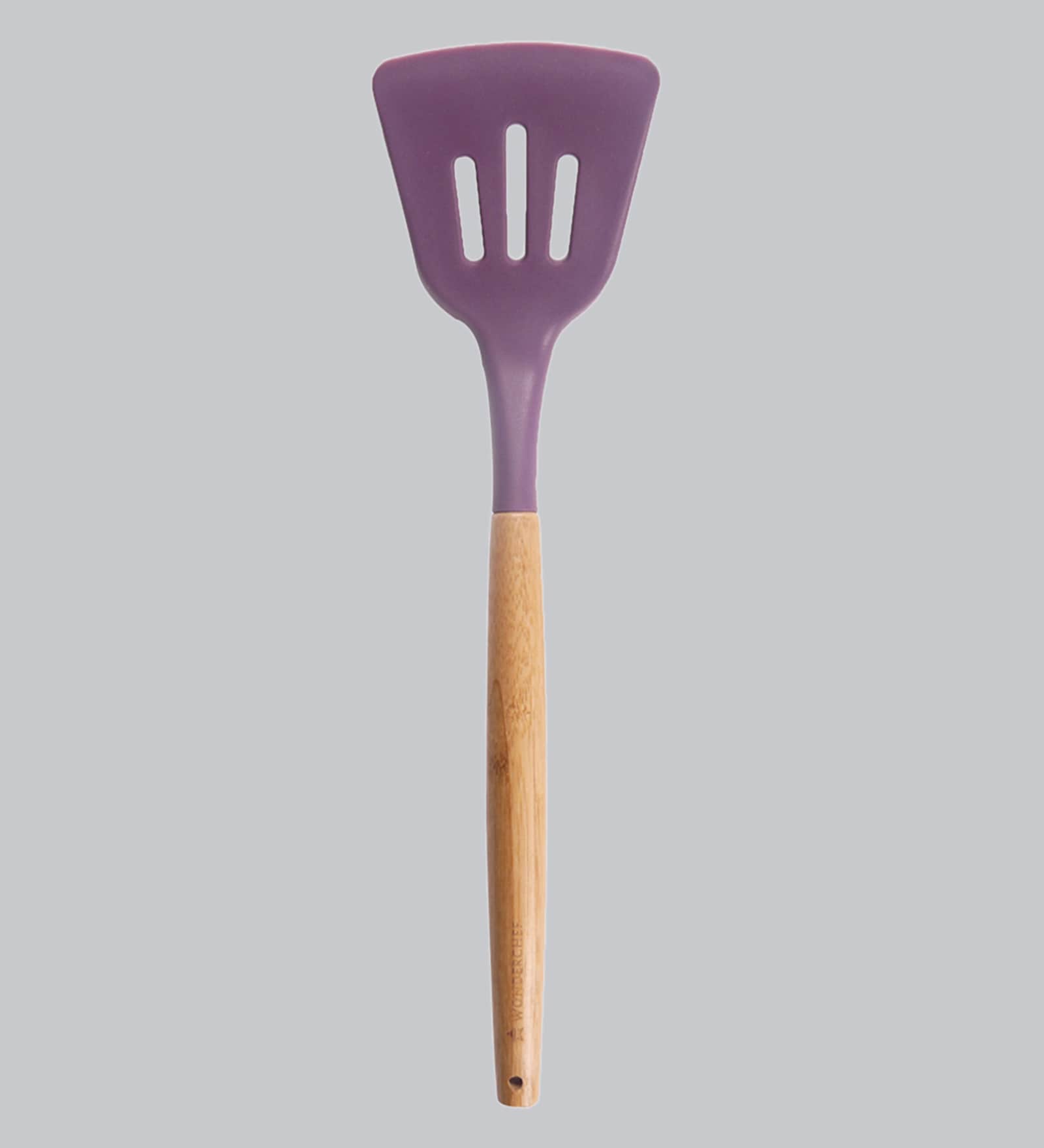 Silicone & Wood Slotted Spatula