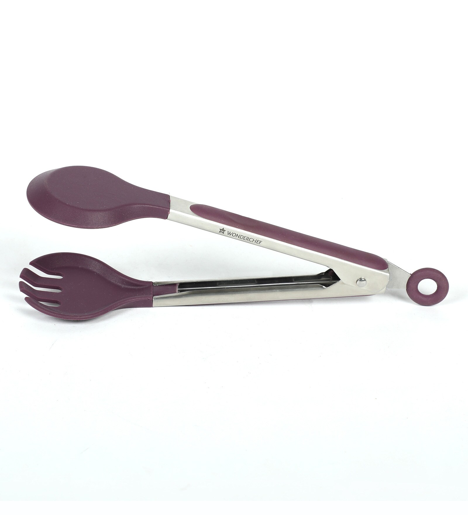 Stainless Steel Food Tong in Purple