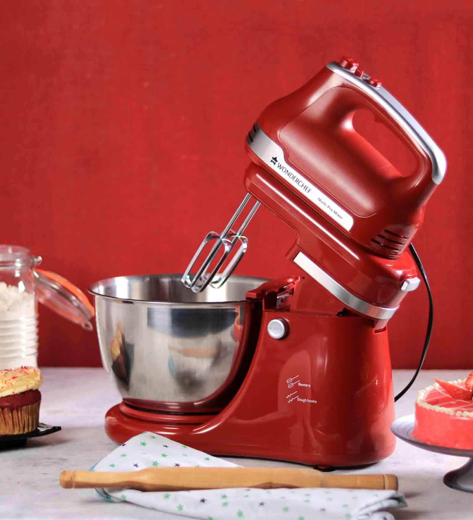 Wonderchef Stand Mixer Beater and Dough Kneader Crimson Edge