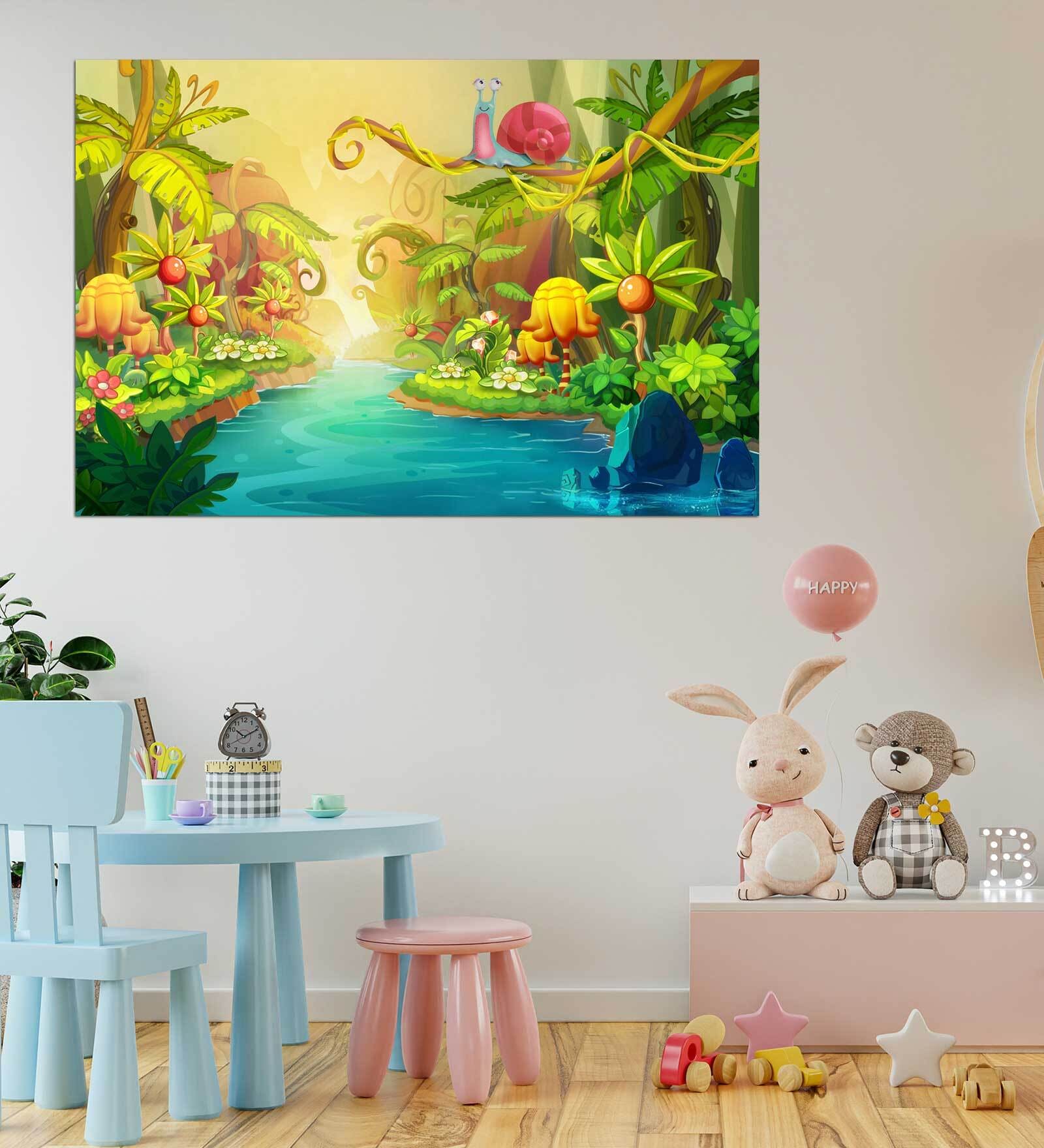 Wonderland Self Adhesive Wall Poster for Home Decor(Vinyl, 24 x 36 Inch)
