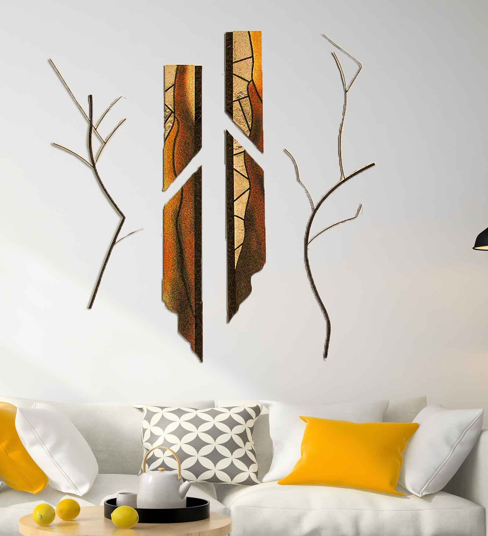 Wood & Metal Textured Tones Wall Mural