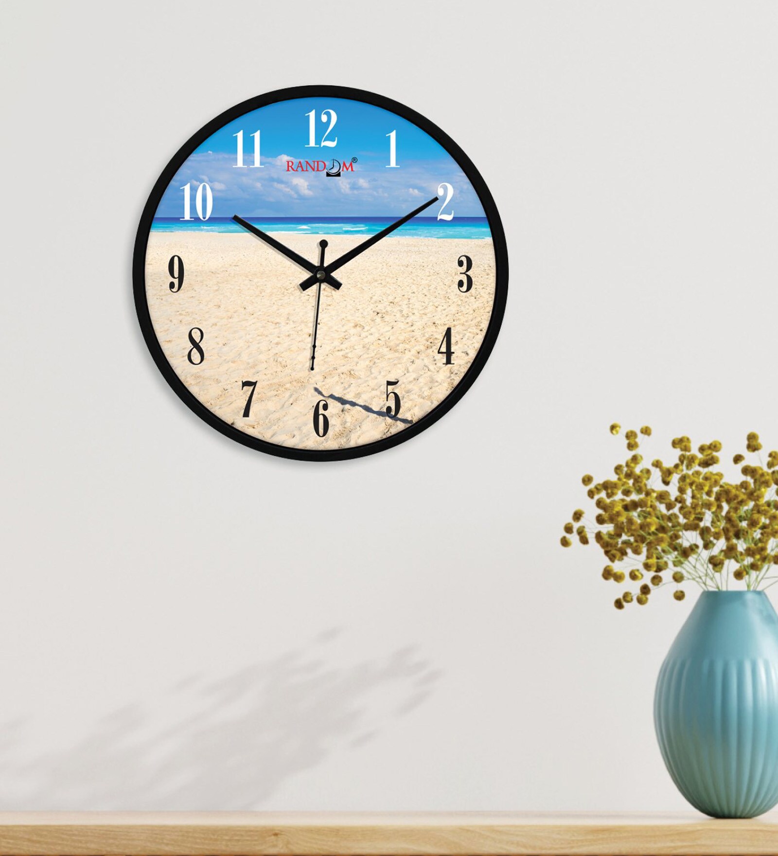 Buy Black MDF Beach Modern Wall Clock at 13 OFF by Random Pepperfry