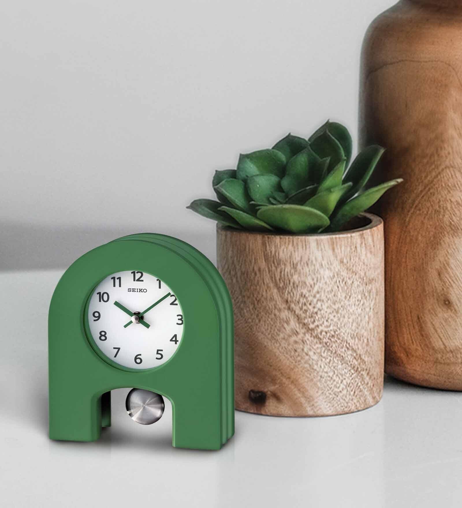 Buy Wooden Desk Pendulum Wall Table Clock at 100 OFF by Seiko Pepperfry