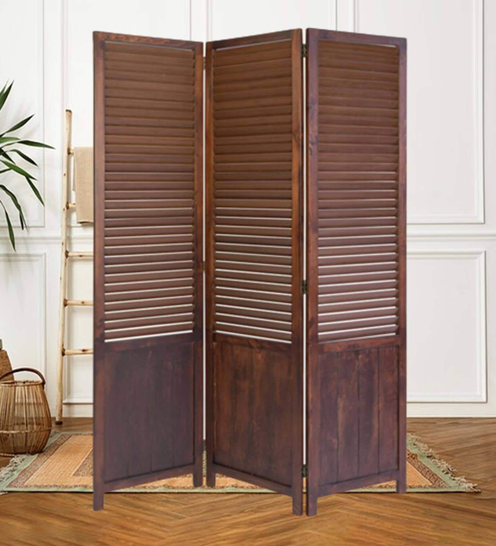 Buy Wooden Room Galaxy Divider In Brown at 17% OFF by Shilpi | Pepperfry