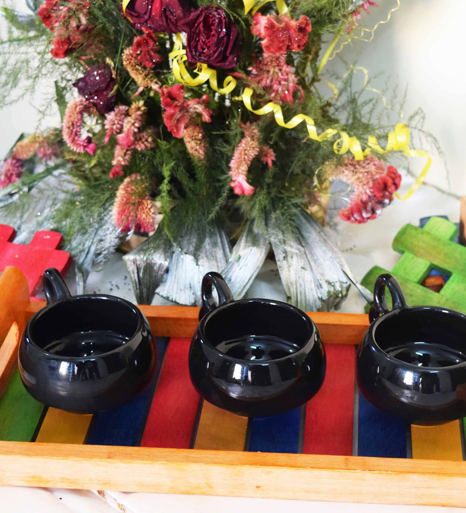 Wooden Serving Tray with Handle  (13 x 6 Inch)