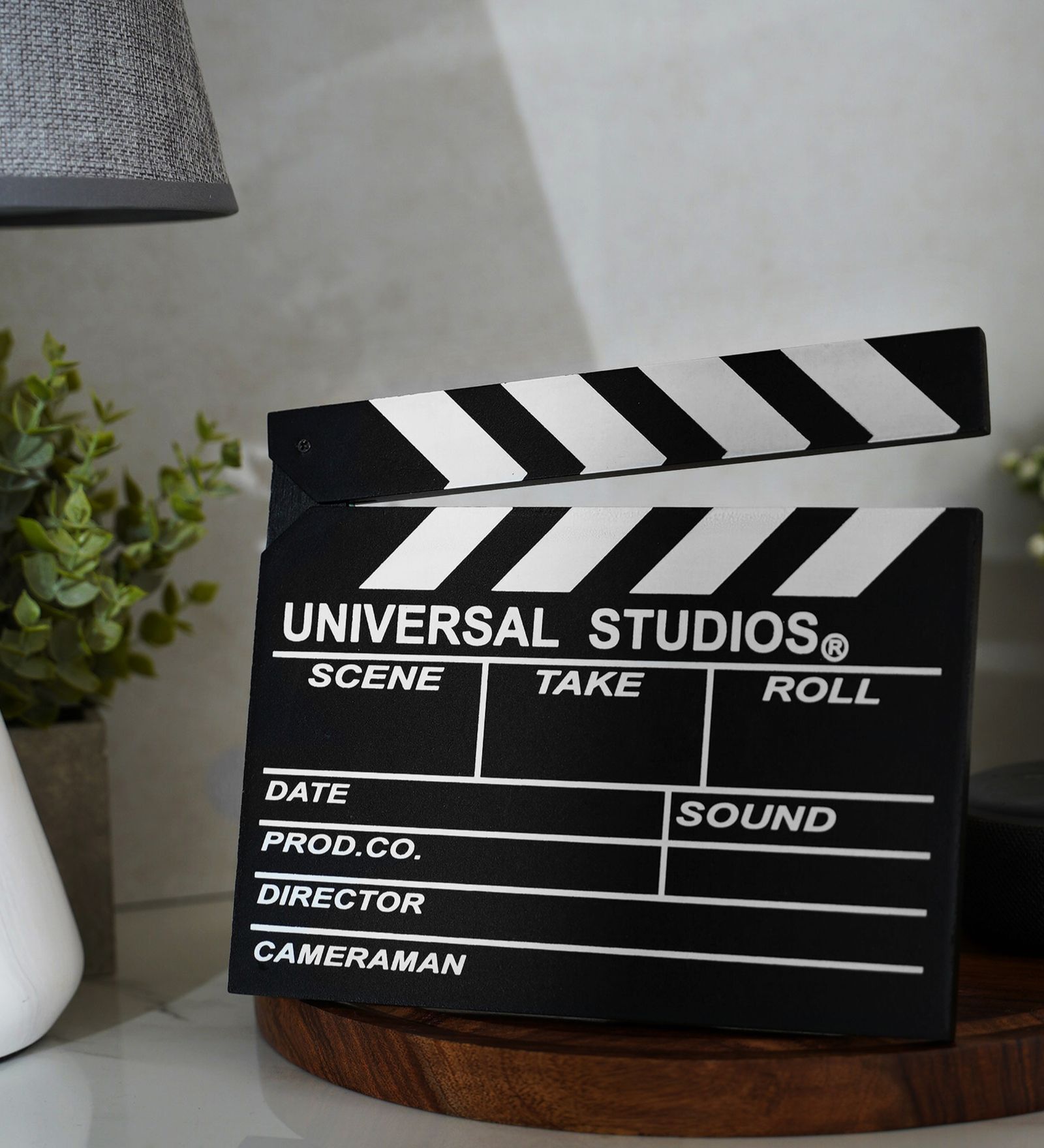 Black Wooden Showpiece Director Board