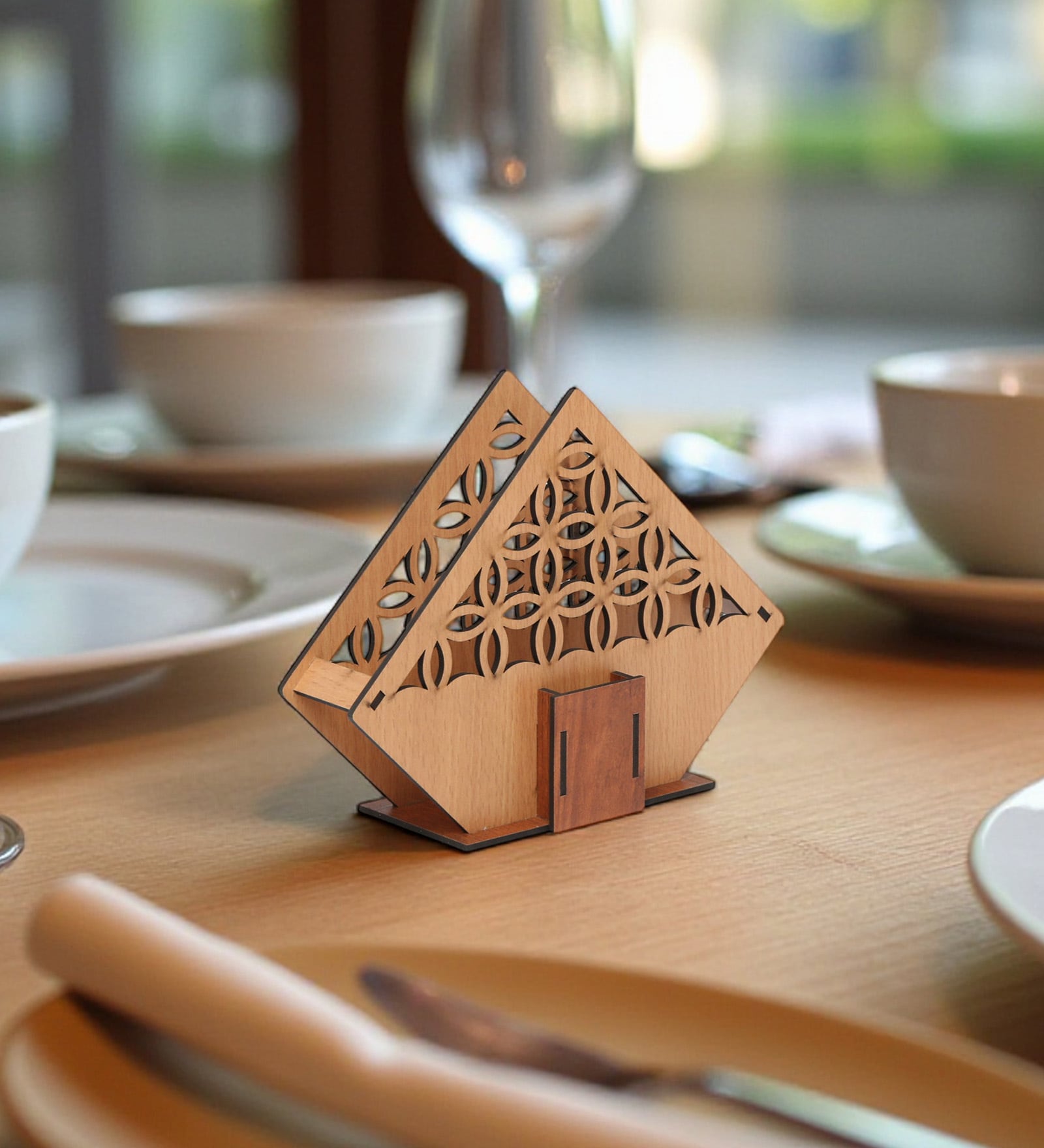 Wooden Tissue Holder