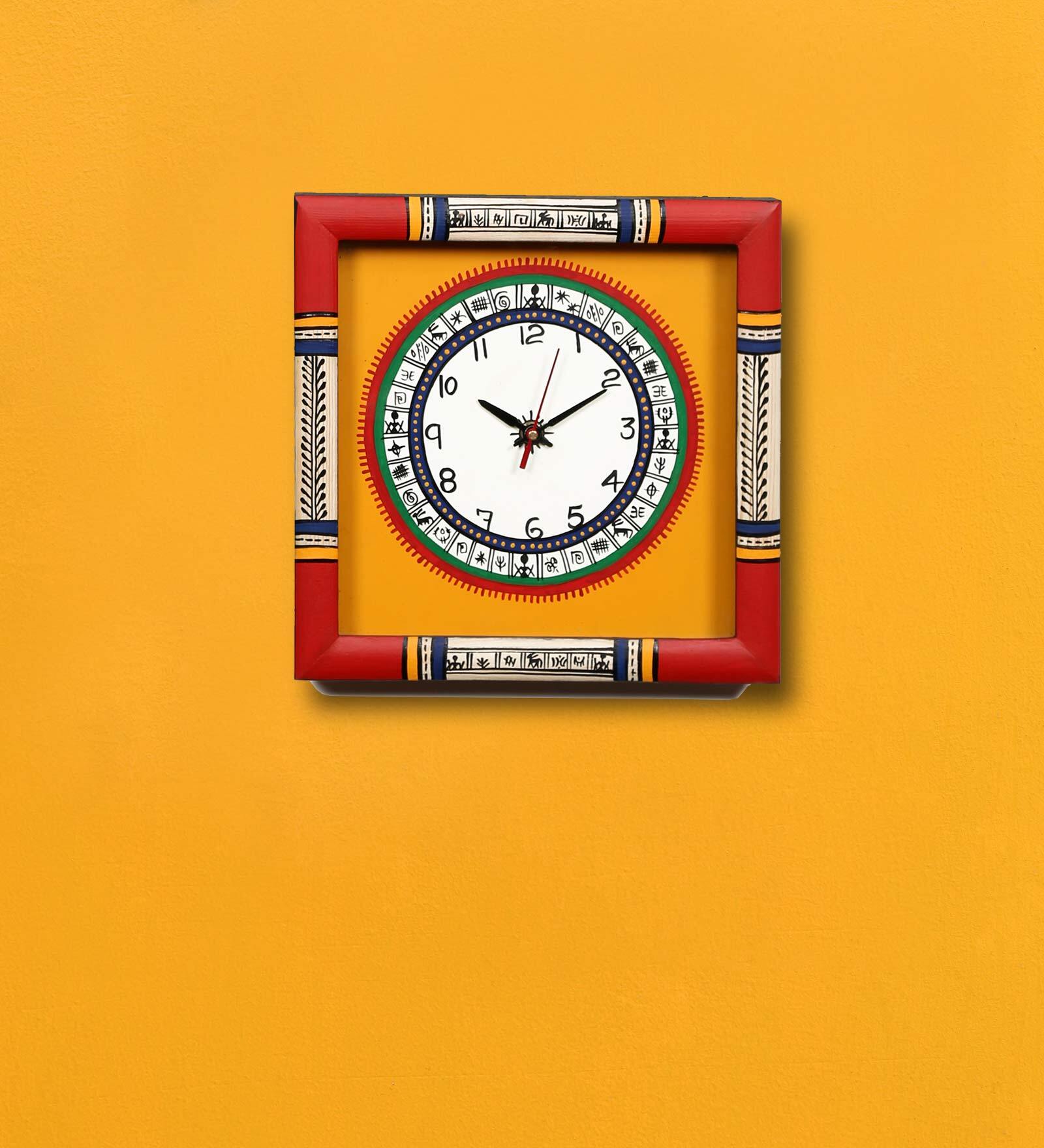Red Sheesham Wood Wall Traditional Wall Clock