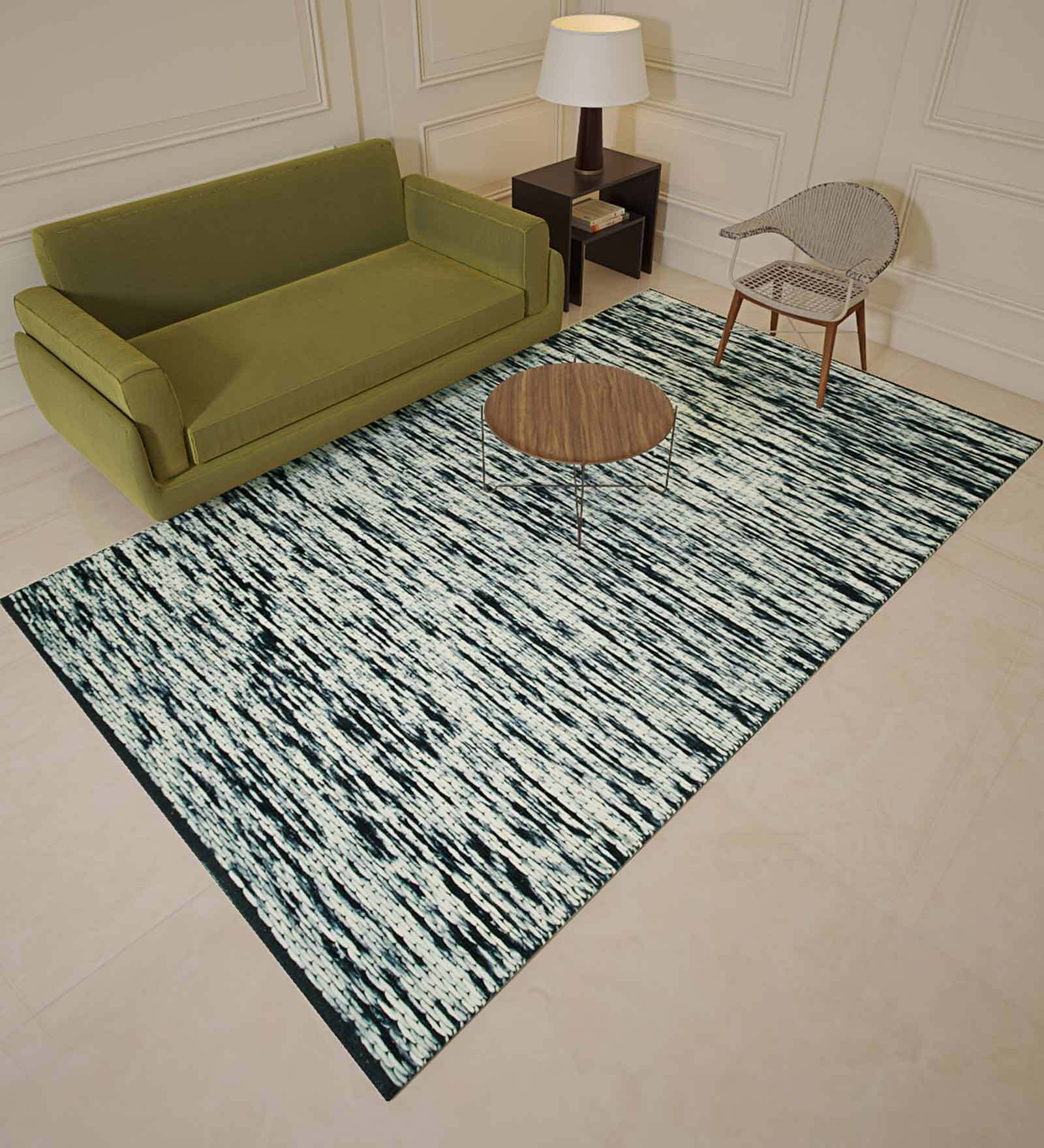 Wool 5 ft x 8 ft Hand Woven Dhurrie