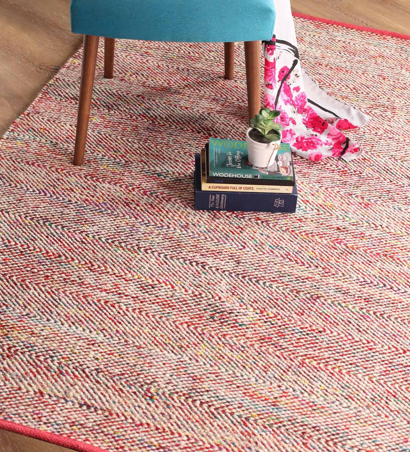 Buy Walter Rug in Red CasaCraft By Pepperfry at 56 OFF by Casacraft