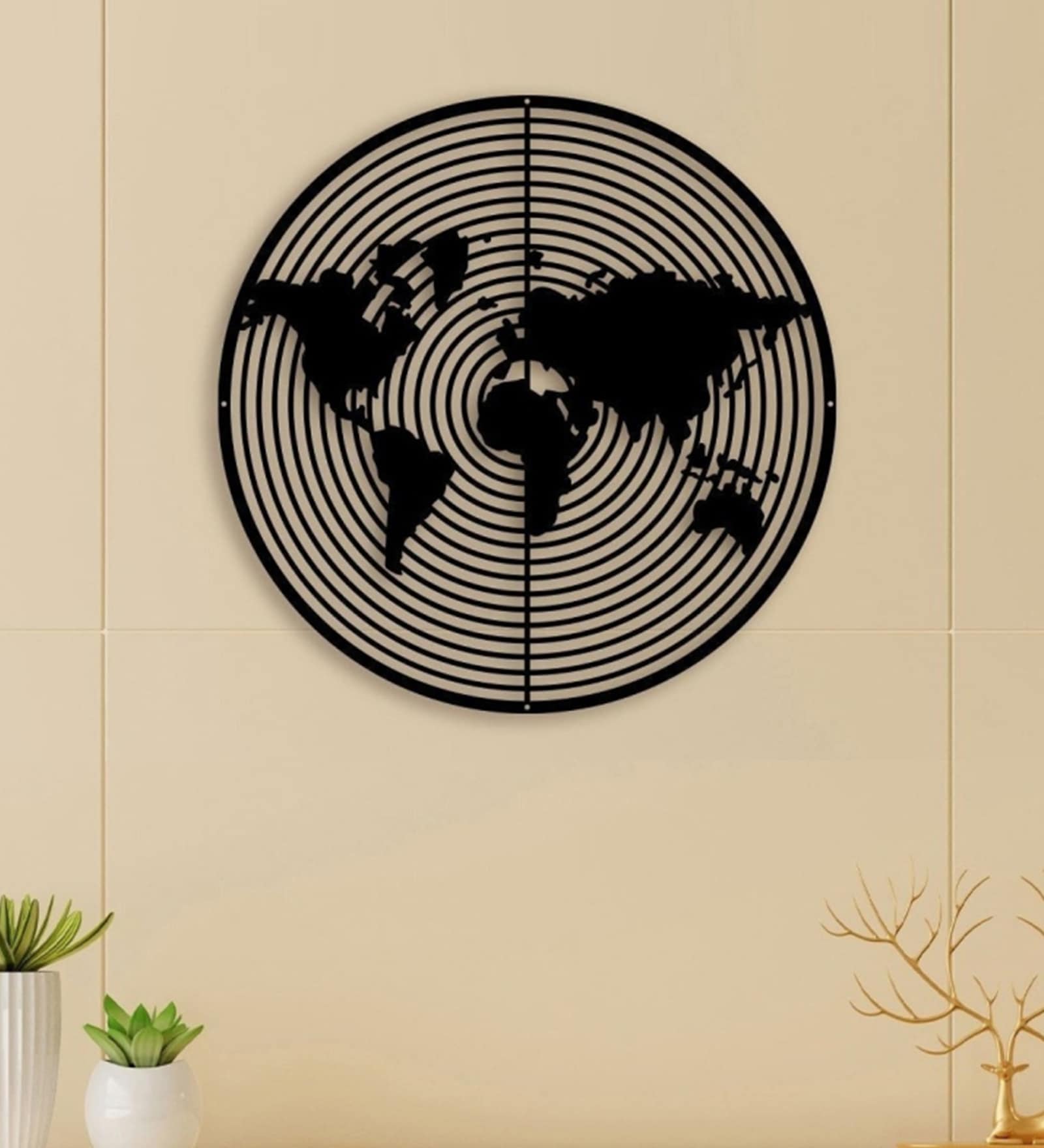 Buy World Map Metal Wall Art at 10 OFF by The Next Decor Pepperfry