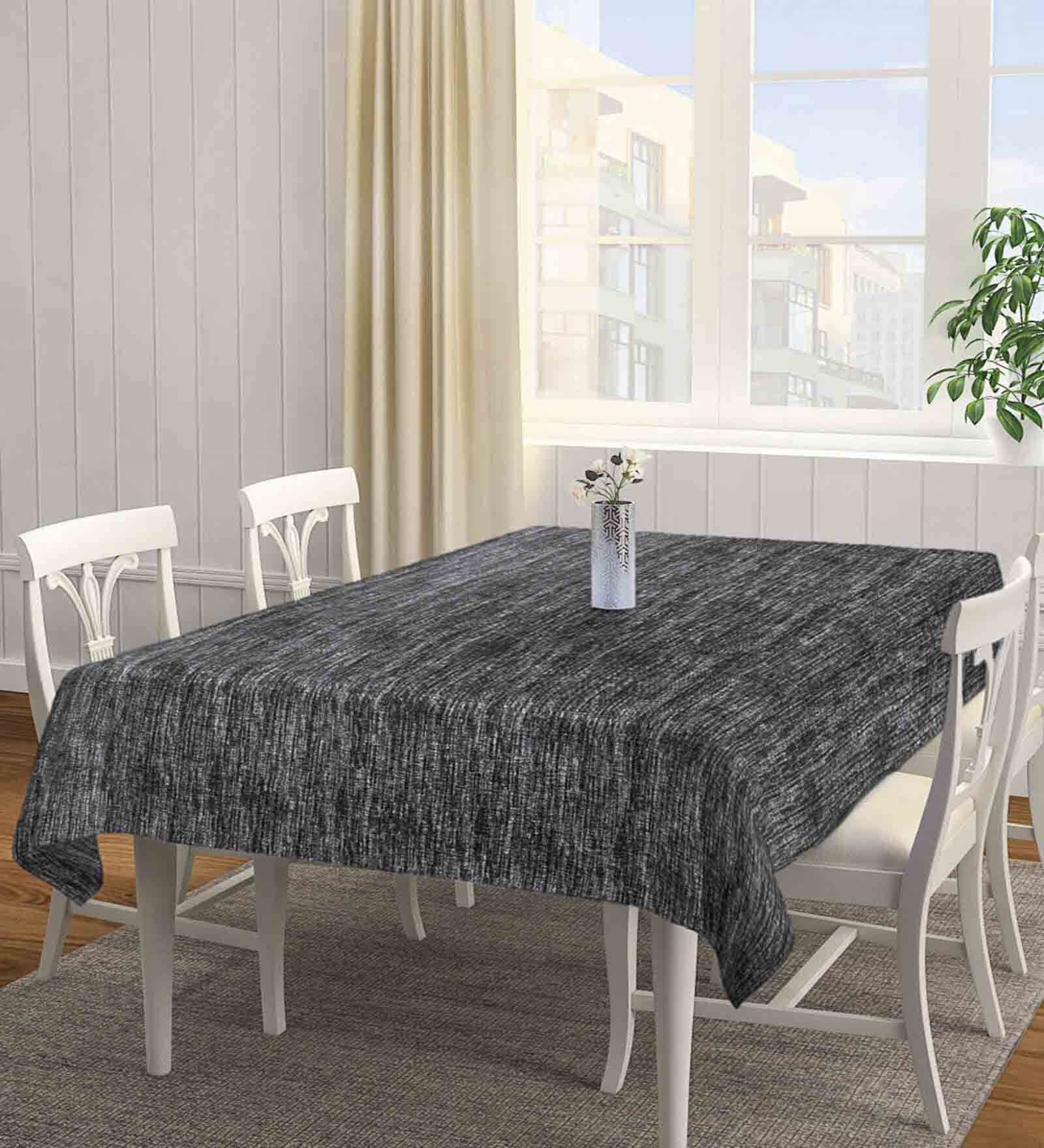 Woven Design Black (72x52) Cottob Table Cover