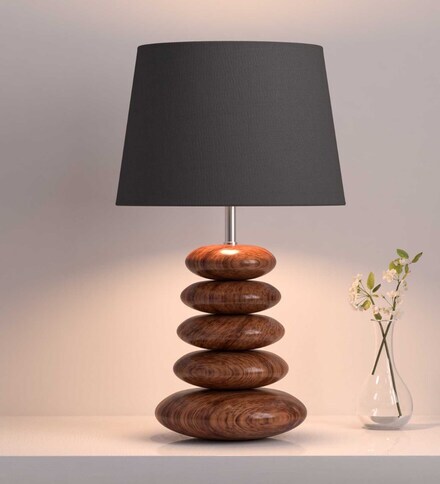 metal pebbles table lamp