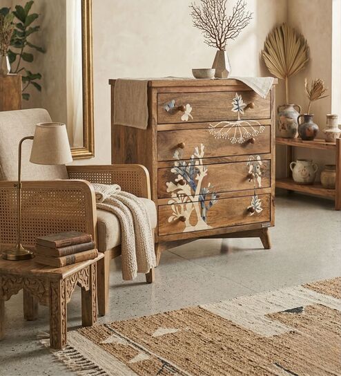 Wonderland Chest Of Drawers In Natural Finish