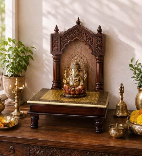 Wooden Brassfitted Decorative 15*15 Bajot