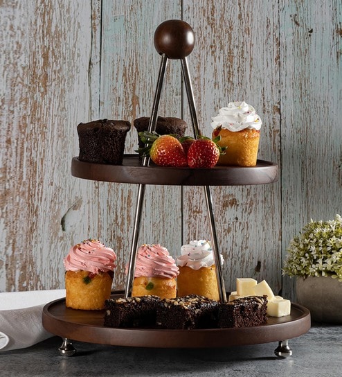 Brown Wooden Appetizer Platters