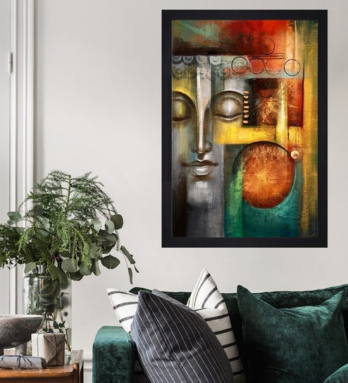 Medieval Rules Works Red Wood Framed Spiritual Art Print