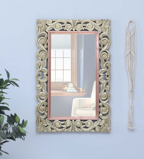 Brass Brass Gothic Wall Mirror