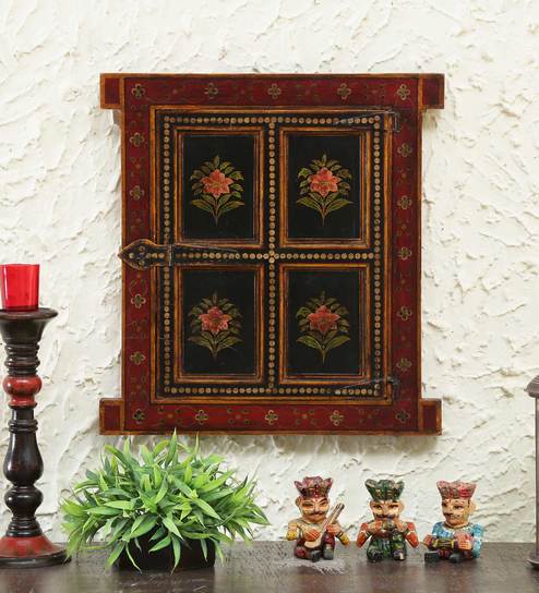 Wooden Jharokha In Brown