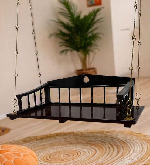 M-61 Teak Wood Swing In Rosewood Finish