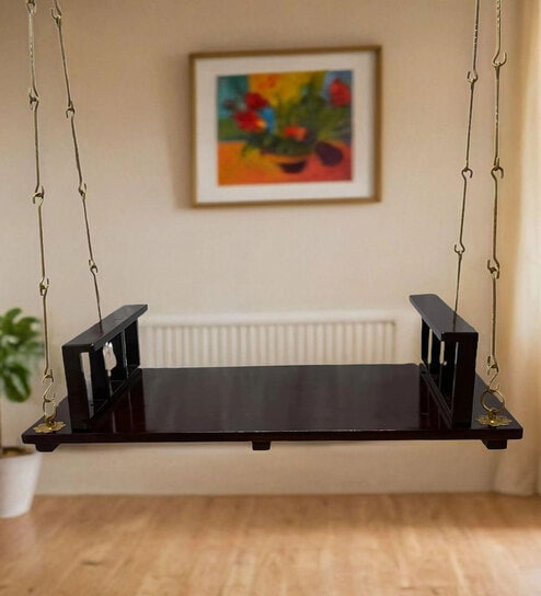 M-64 Teak Wood Swing In Rosewood Finish