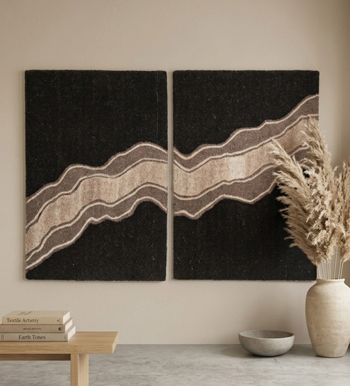 Wool Handmade Wall Art Panel 6X4 Feet-image-47
