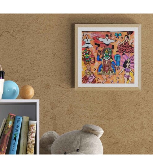 World Dance  Handmade Acrylic Paint On Canvas Unframed