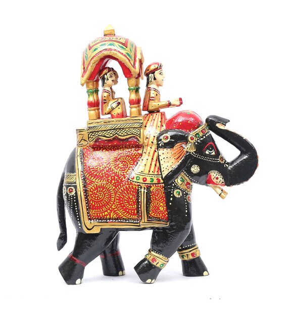 yellow elephant figurine