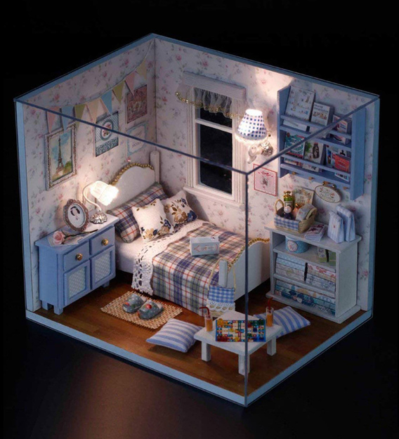 dollhouse with lights