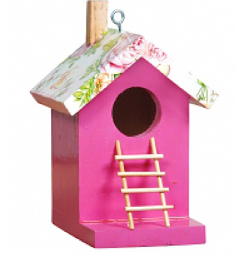 Buy Pink Bird House With Stairs Chain Lader By Wonderland