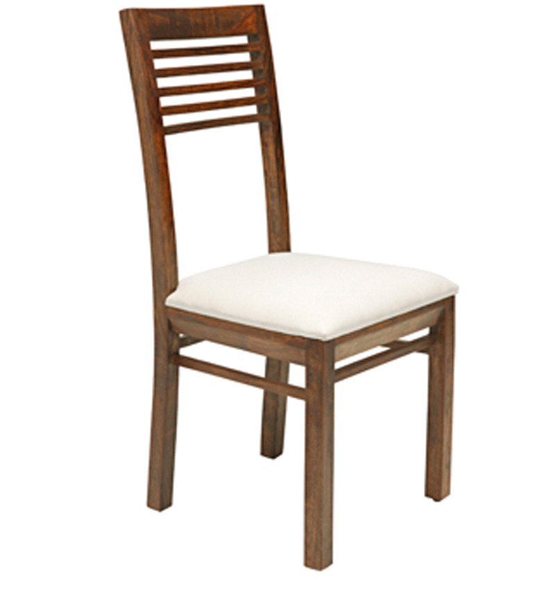 wooden dining chair with cushion