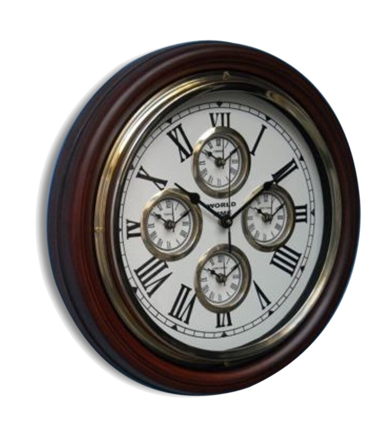 Buy World Time Wall Clock Online Vintage Wall Clocks Wall Clocks