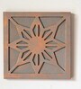 Wodden Florals Handcrafted Wall Decor In Recycled Wood (12 Inch)