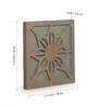 Wodden Florals Handcrafted Wall Decor In Recycled Wood (12 Inch)