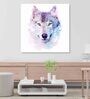 Wolf Animated Multicolour Canvas Unframed Wall Painting