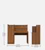 Wolf Hutch Desk In Lyon Teak Finish