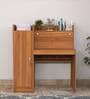 Wolf Hutch Desk In Lyon Teak Finish