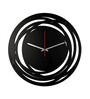 Wolfgang Engineered Wood Black Wall Clock