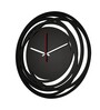 Wolfgang Engineered Wood Black Wall Clock